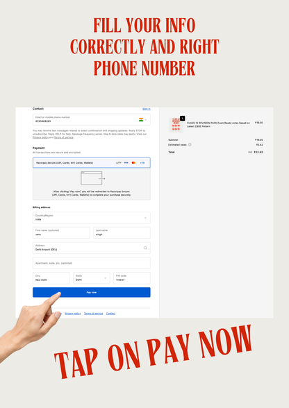 CLASS 12 REVISION PACK Exam Ready notes Based on Latest CBSE Pattern